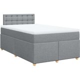  Krevet s oprugama i madracem svjetlosivi 120x190 cm od tkanine | shoptok.hr