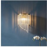 Ideal Lux kristalna zidna svetiljka carlton 3xE14/40W/230V zlatna | Eponuda.com