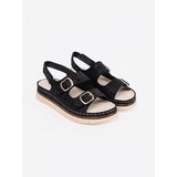 GOODIN Black sandals with gold elements | Shoptok.si