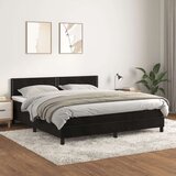 vidaXL Krevet s oprugama i madracem crni 180x200 cm baršunasti | shoptok.hr