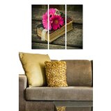 Wallity MDF1250290 multicolor decorative mdf painting (3 pieces) Cene