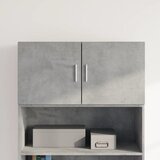  The Living Store Stenska omarica betonsko siva 80x42,5x40 cm inženirski les - Stenska Omarica, (21496483) Cene