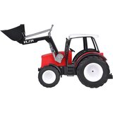  Crveni traktor veliki buldožer pokretna ruka veliki kotači rc0666 | shoptok.hr