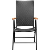  5-dijelni vrtni blagovaonski set crno-smeđi | shoptok.hr