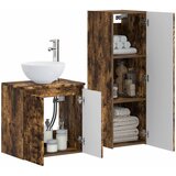  Set namještaja za kupaonicu 2 kom. Dimljeni hrast Smeđa 33 x 34.5 x 100 cm | shoptok.hr
