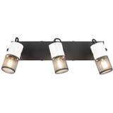Tri O Crno-bijela zidna lampa ø 9 cm Tosh – Cijene