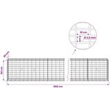  Gabion s žicom debljine 3 5 mm i mrežom 5x10 cm 950x30x50 cm - 30 cm 50 cm 950 cm | shoptok.hr
