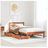 vidaXL Okvir kreveta bez madraca voštano smeđi 100x200 cm od borovine | shoptok.hr