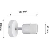  LED zidna spot svetiljka TUBSSON 1xGU10/4,8W/230V bela/sjajni hrom | Eponuda.com