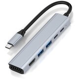 INF 7-v-1 USB-C Hub Multiport Adapter – 4K HDMI, 100W PD, 5Gbps USB 3.0, (5000129844) Cene
