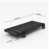 Atelier Del Sofa ležaljka - sofa prirodno antracit CPT8371 200 | Eponuda.com