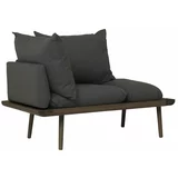 UMAGE Antracitno siva sofa 127 cm Lounge Around –