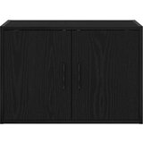  Garažni zidni ormarić od crnog konstruiranog drva | shoptok.hr