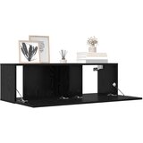  Set TV komoda 8 pcs 100 x 30 x 30 cm Crni hrast | shoptok.hr