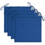 3 Vrtni jedilni stoli 3 kosi z blazinami trden akacijev les | Shoptok.si