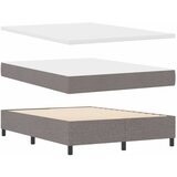 vidaXL Postelja z vzmetnico z vzmetnico Taupe 160 x 200 cm blago, (5000127237) | Shoptok.si