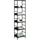  Polica Crni hrast 50 x 33 x 188,5 cm Konstruirano drvo | shoptok.hr