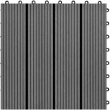  Pločice za decking 11 pcs Siva 30 x 30 cm Drvoplastična smjesa | shoptok.hr