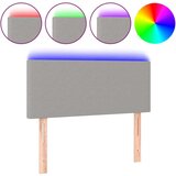 vidaXL LED uzglavlje svjetlosivo 100x5x78/88 cm od tkanine | shoptok.hr