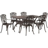  Vrtni set za objed 7 pcs Bronzana Aluminij | shoptok.hr