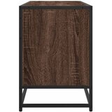 TV ormarić smeđi hrast 100x35x50 cm Konstruirano drvo i metal | Eponuda.com