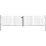  Vrata od pocinčanog čelika 415 x 125 cm srebrna | shoptok.hr