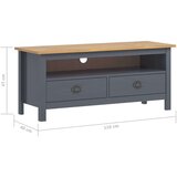 TV omarica Hill siva 110x40x47 cm trdna borovina, (20622224) | Shoptok.si