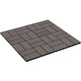  Pločice za trijem 11 kom WPC 30 x 30 cm 1 m² tamnosmeđe | shoptok.hr