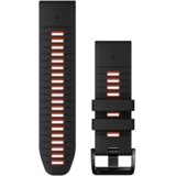 Garmin QuickFit 26 remen za sat, silikon crne/plameno crvene boje | shoptok.hr