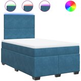  The Living Store Box spring postelja z vzmetnico modra 120x190 cm žamet - Box Spring Postelja, (21520031) | Shoptok.si