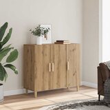  Komoda boja hrasta artisana 90 x 34 x 80 cm konstruirano drvo | shoptok.hr