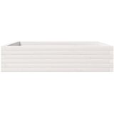  Vrtna sadilica bijela 100x100x23 cm od masivne borovine | shoptok.hr