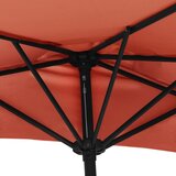 Balkonski suncobran terakota 270 x 144 x 222 cm polukružni | Shoptok.si