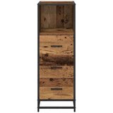 vidaXL Kopalniška omarica Star les 35 x 37.5 x 100 cm Konstruiran les | Shoptok.si