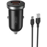 XO car charger CC56 PD 30W QC 1x USB 1x USB-C black + USB - USB-C cable Cijene