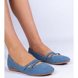 D/CEO marka niezdefiniowana Blue women's ballerinas made of matte eco-leather Baronna | shoptok.hr