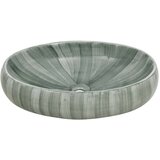 Nadgradni Nadpultni umivalnik zelen ovalen 59x40x15 cm keramika | Shoptok.si
