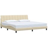  Okvir za krevet bez madraca Hanko krem 200x200 cm od tkanine | shoptok.hr