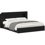  Okvir kreveta s pohranom Crna 200 x 200 cm Konstruirano drvo | Eponuda.ba