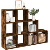  Pregrada/regal za knjige 3 razina hrast 137,5x29x103,5cm drveni | shoptok.hr