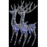  XXL akrilni božićni sobovi 250 LED 2 kom 180 cm šareni | shoptok.hr