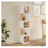 Hanah home Polica za knjige Milan White Natural | Eponuda.com