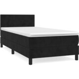 Maison Chic Box spring postelja - Vzmetna postelja z vzmetnico črna 100x200 cm žamet SL6906, (21886936) Cene