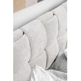 Miuform Kremno bela oblazinjena zakonska postelja z letvenim dnom 140x200 cm Eve – | Shoptok.si