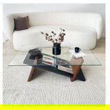 Hanah home livello - black, chesnut blackchesnut coffee table | ePonuda.com