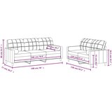  2-dijelni set sofa s jastucima tamnosivi od tkanine | shoptok.hr