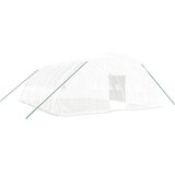  Staklenik s čeličnim okvirom bijeli 48 m² 8 x 6 x 2,85 m | shoptok.hr
