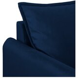 Ropez Tamno plava baršunasti sofa 138 cm Juli – | shoptok.hr