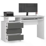 AKORD CLP DESK 135cm BELO / SIVO, (21702703) | Shoptok.si