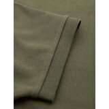 Ombre Men's polo shirt with zip neckline - olive | shoptok.hr